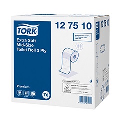127510 Tork 3-х слойная ультра мягкая туалетная бумага Т6